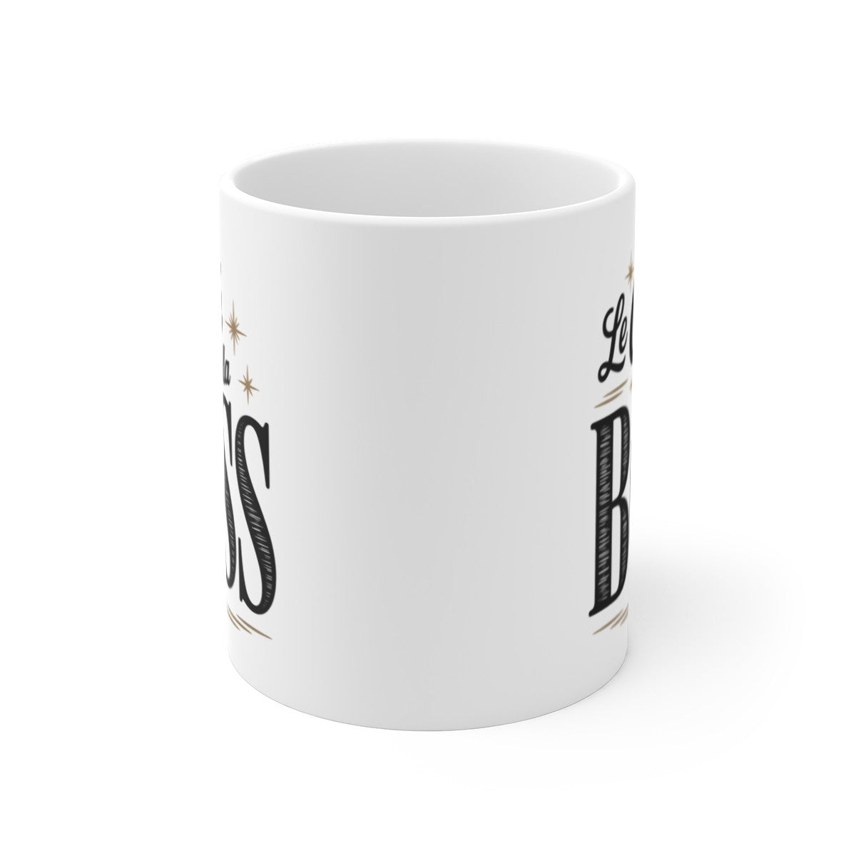 Tasse Céramique 325 ml Le Café de la Boss – Mug Cadeau Original pour Cheffe ou Patronne –