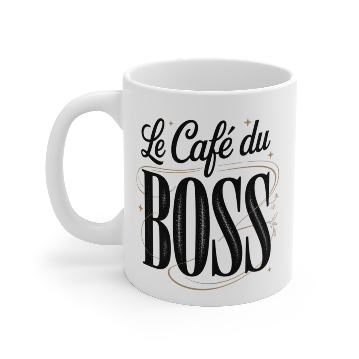 Tasse Céramique 325 ml Le Café du Boss – Mug Cadeau Original pour Patron ou Manager