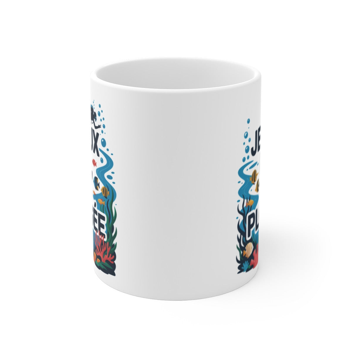 Tasse Céramique 325 ml Je peux pas j’ai plongée – Mug Humour Plongée Sous-Marine – Compatible Lave-Vaisselle et Micro-Ondes