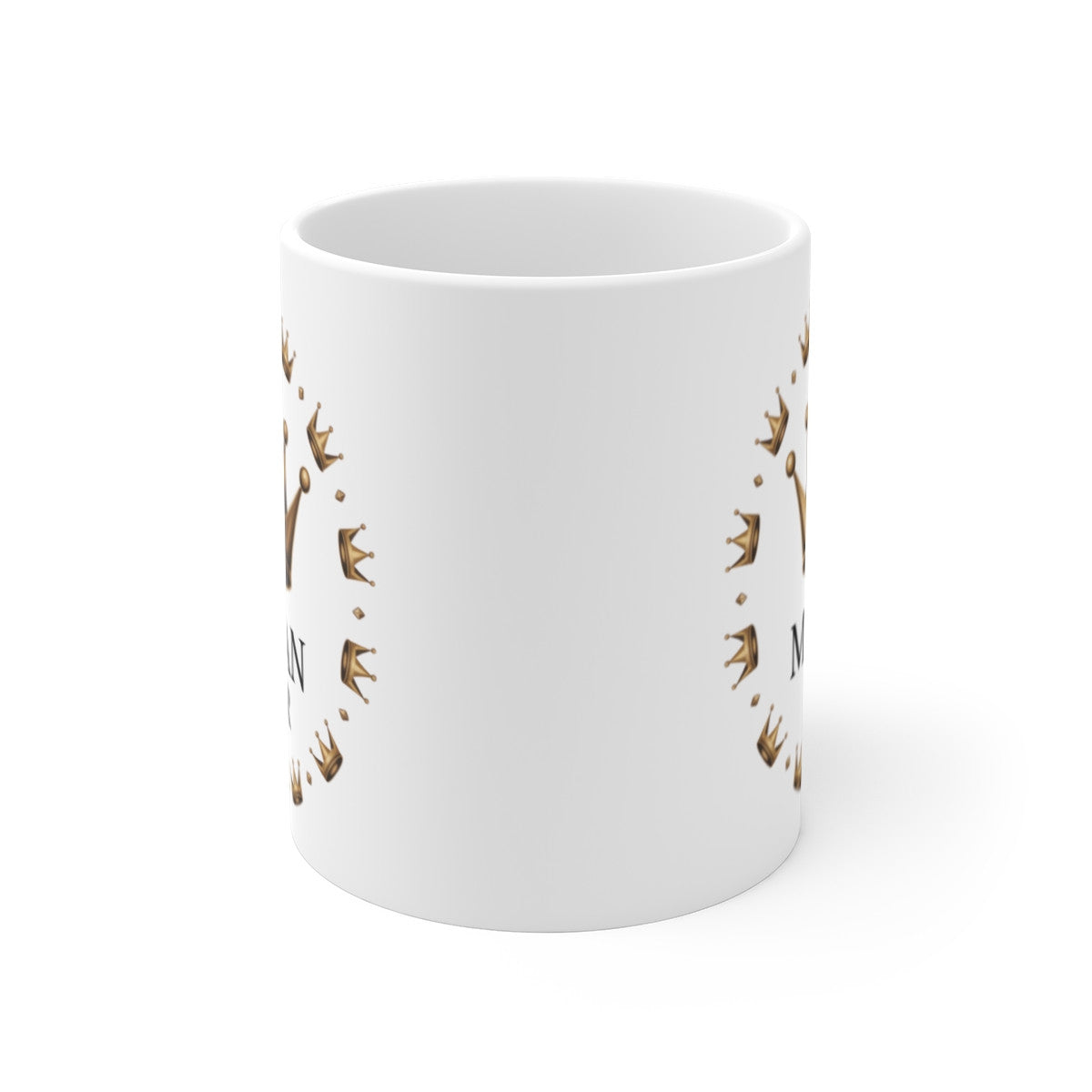 Tasse Céramique 325 ml Maman en Or – Mug Couronne Dorée Cadeau Fête des Mères