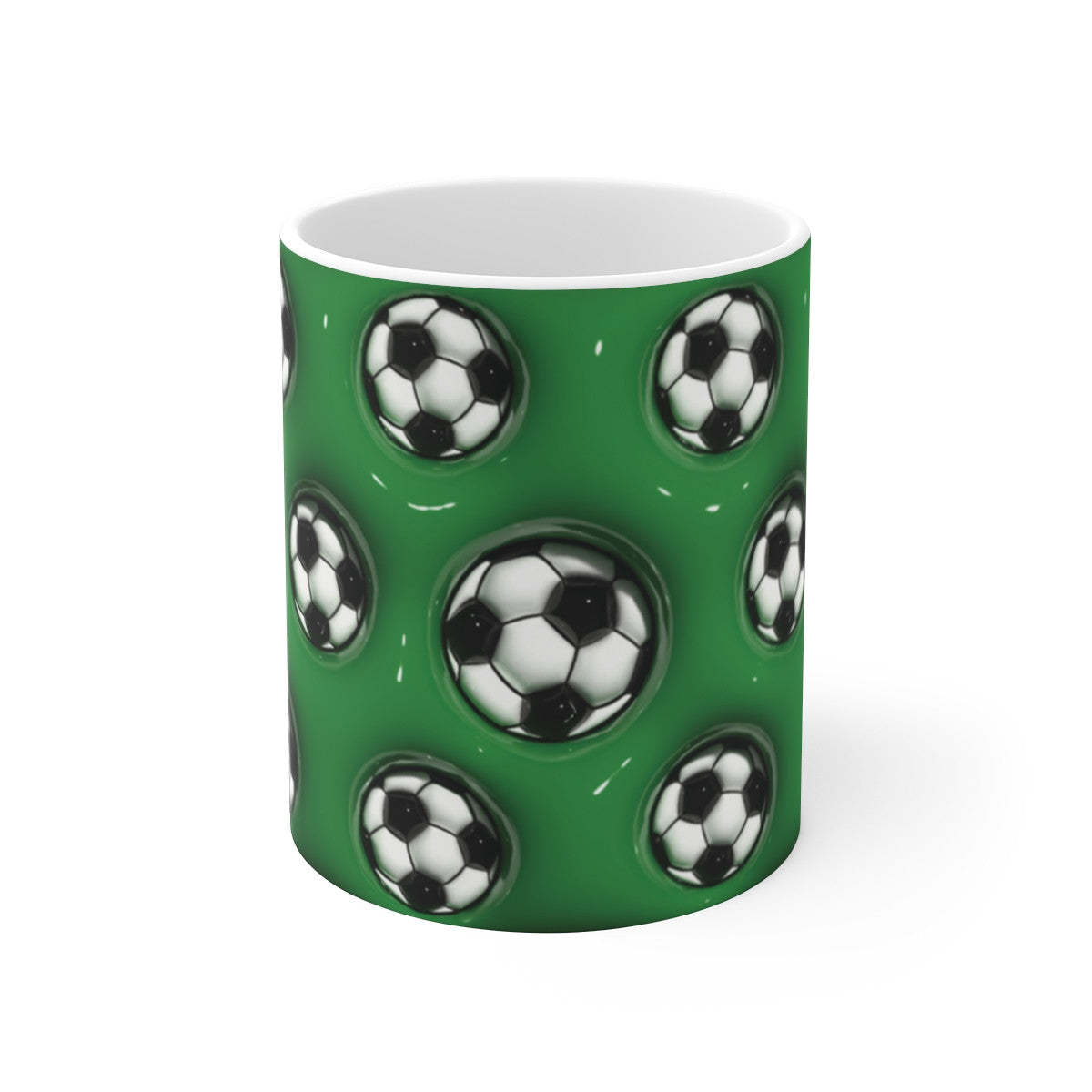 Tasse Céramique 325 ml Motif Ballons de Football – Mug Sport Fan de Foot