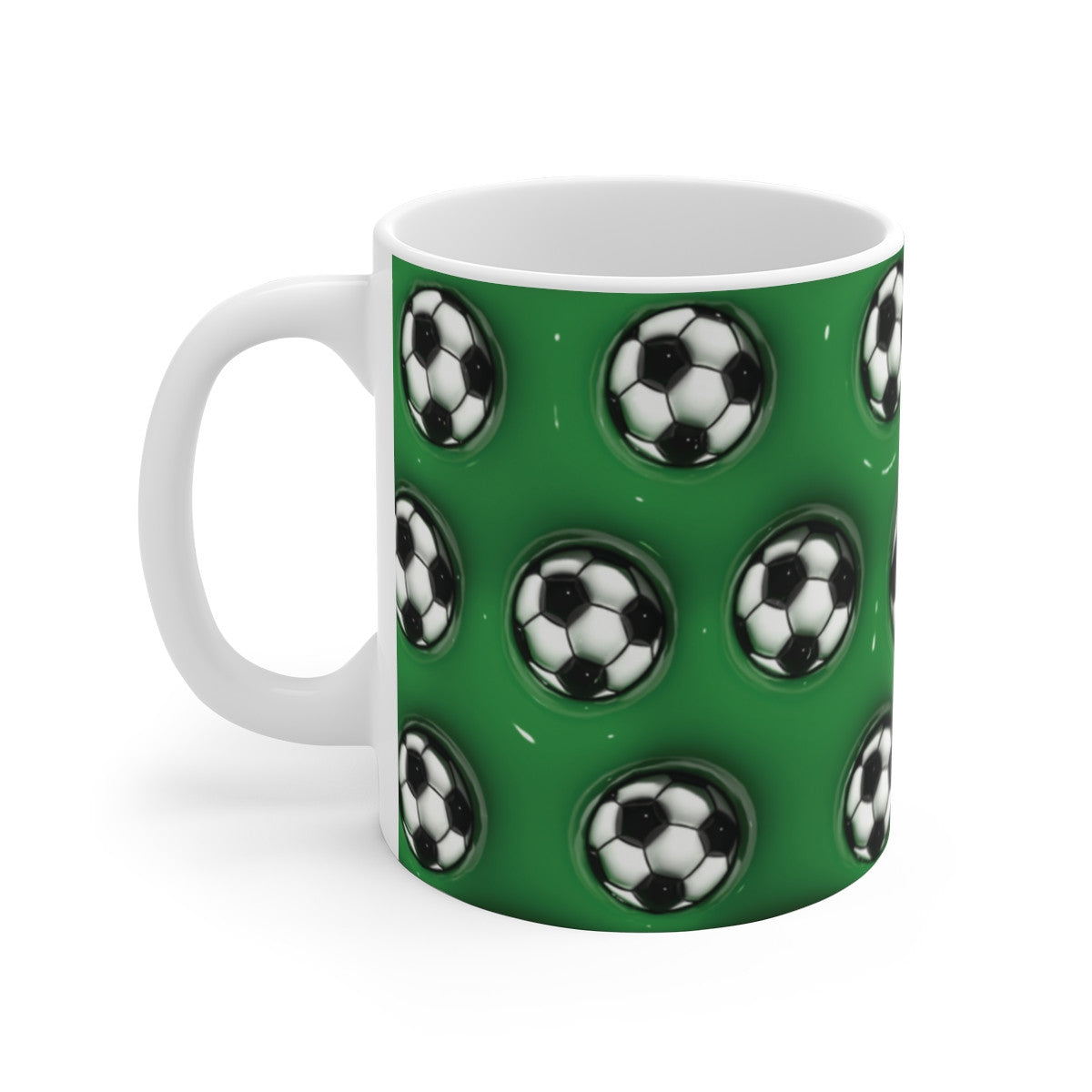 Tasse Céramique 325 ml Motif Ballons de Football – Mug Sport Fan de Foot