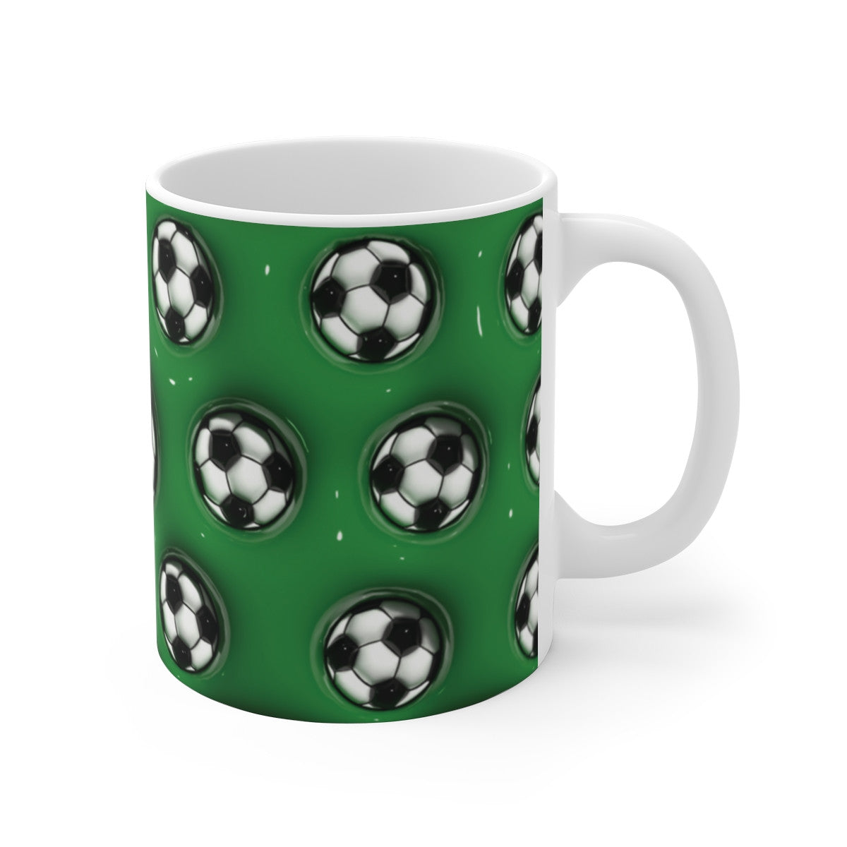 Tasse Céramique 325 ml Motif Ballons de Football – Mug Sport Fan de Foot