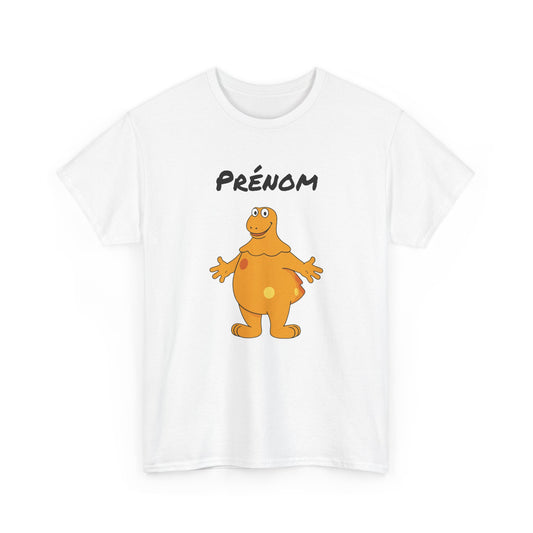 T-Shirt Casimir Personnalisé avec Prénom – Design Cartoon Vintage Nostalgie – Tee Shirt Adulte Fun
