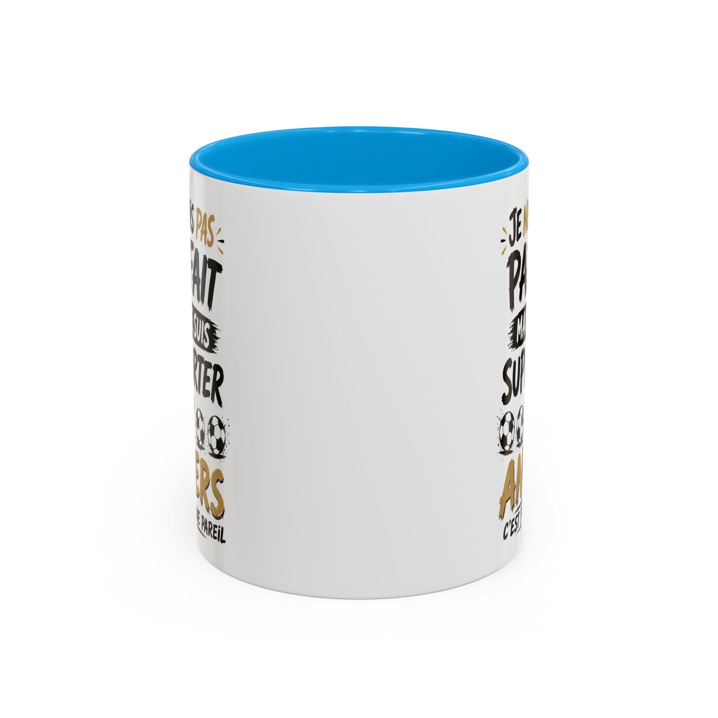 Tasse Je Ne Suis Pas Parfait Mais Je Suis Supporter d’Angers – Mug Humour Football Supporter – Cadeau Football 325ml