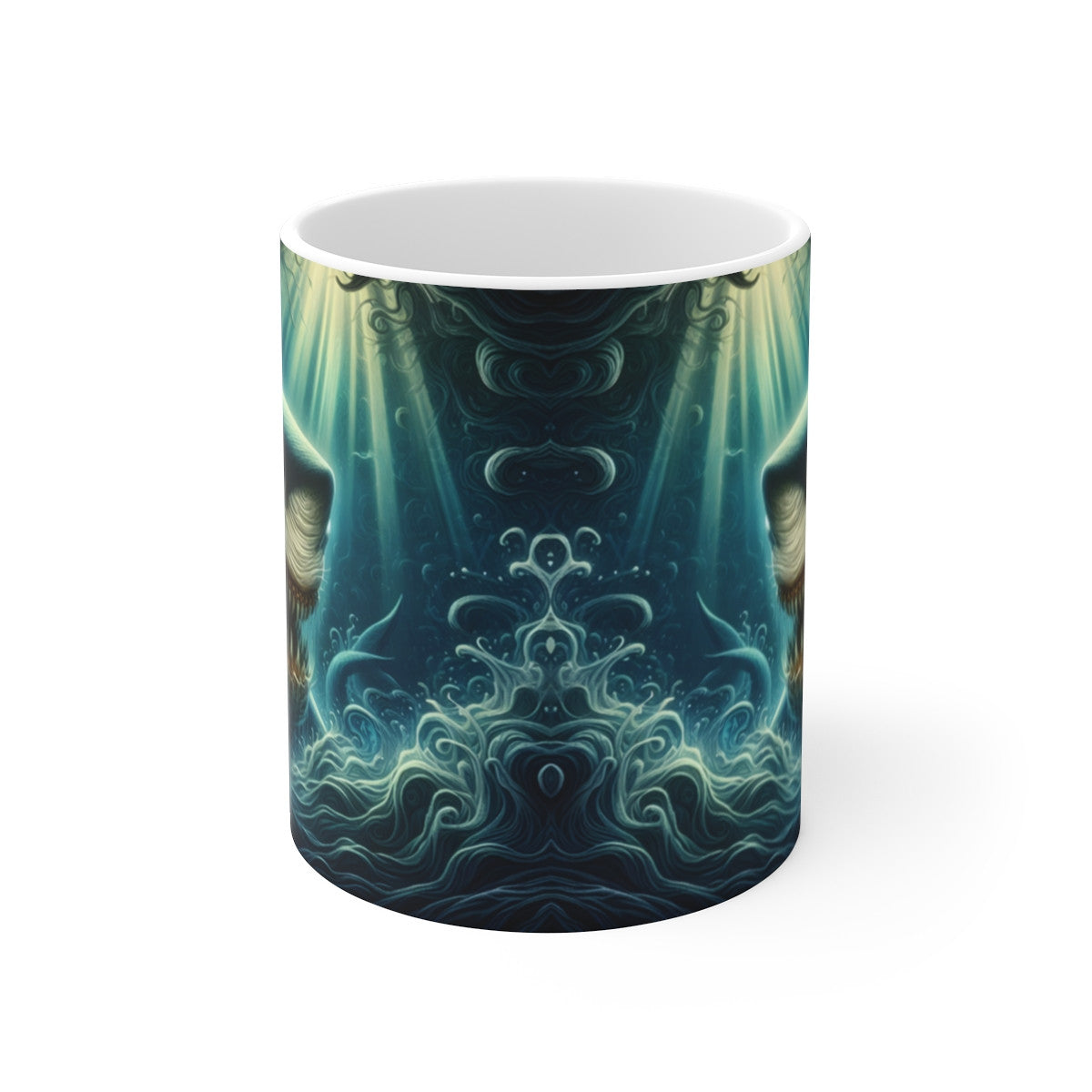 Mug céramique 325 ml – Requin Monstrueux Océan – Tasse Mer Fantastique Dentition Effrayante Aventure