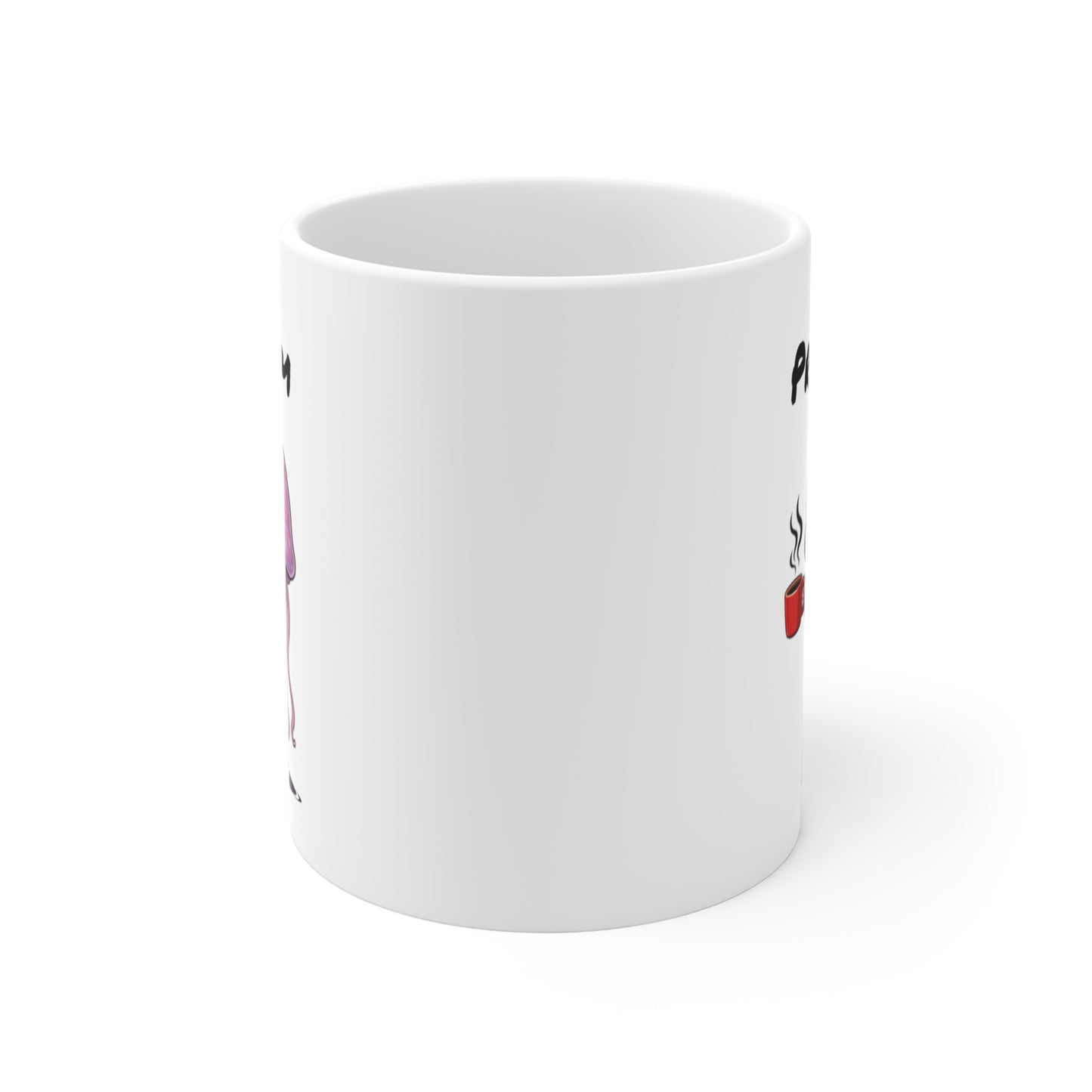 Tasse Méduse avec Café – Mug Animal Marin Humoristique Fatigue – Illustration Cartoon 325ml – Cadeau Original et Fun