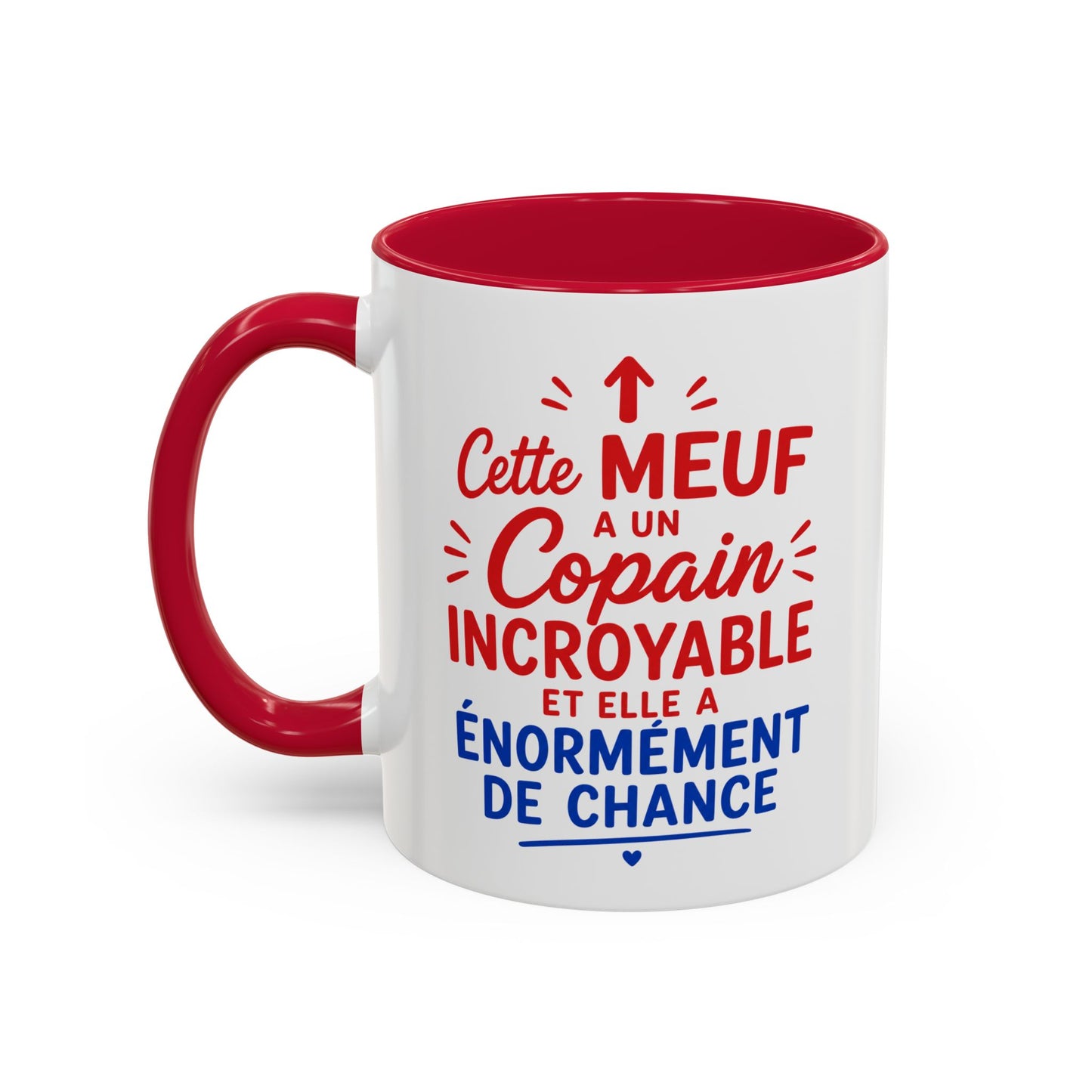 Tasse Cette Meuf A Un Copain Incroyable Et Elle A Énormément De Chance – Mug Humour Couple – Cadeau Petite Amie Amoureux 325ml