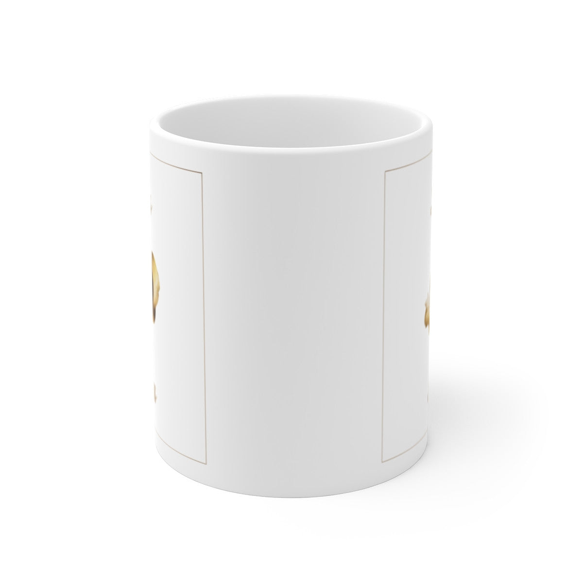 Mug Noces d’Or – 50 Ans de Mariage – Tasse Céramique 325 ml – Cadeau Anniversaire Couple – Design Cœur Doré Élégant