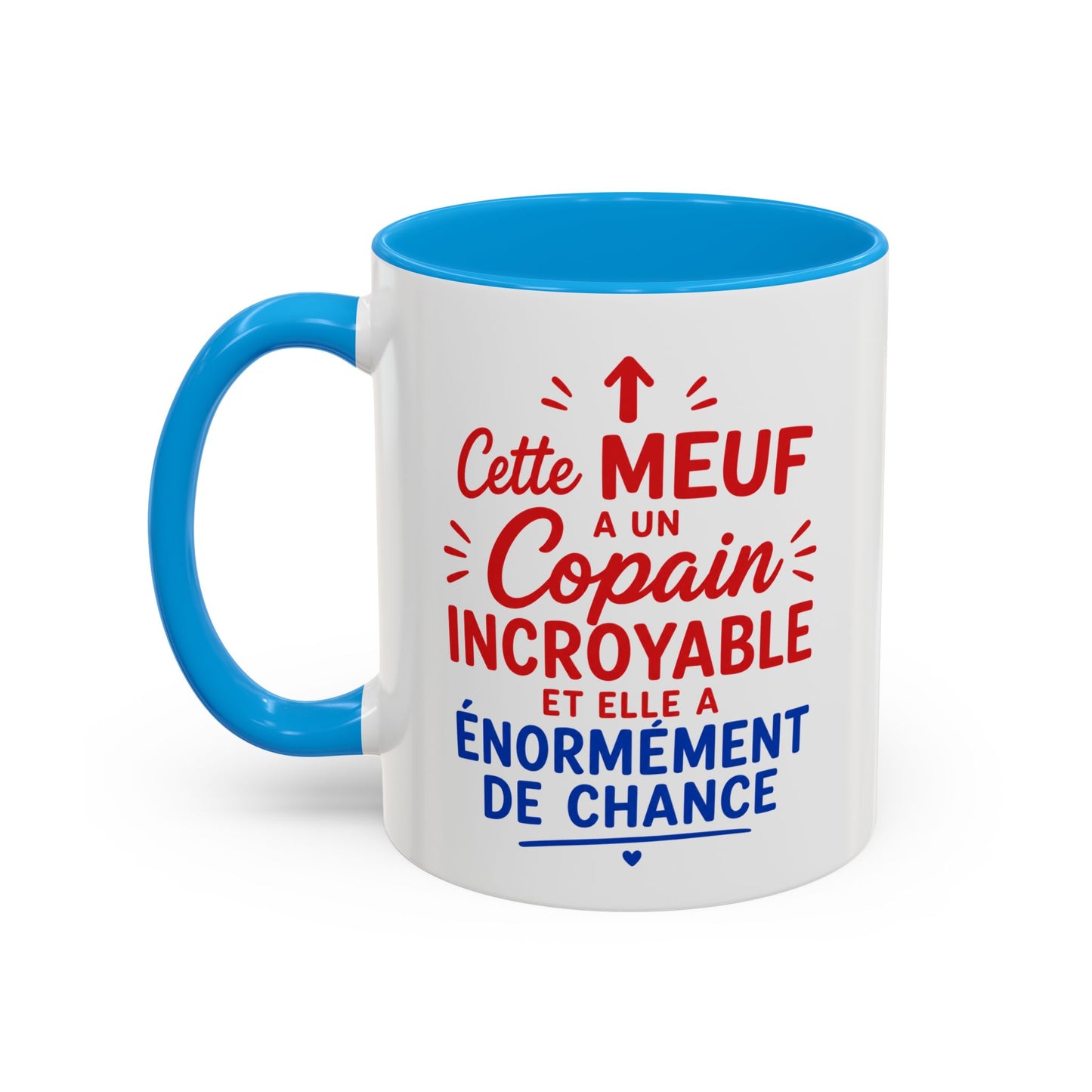 Tasse Cette Meuf A Un Copain Incroyable Et Elle A Énormément De Chance – Mug Humour Couple – Cadeau Petite Amie Amoureux 325ml