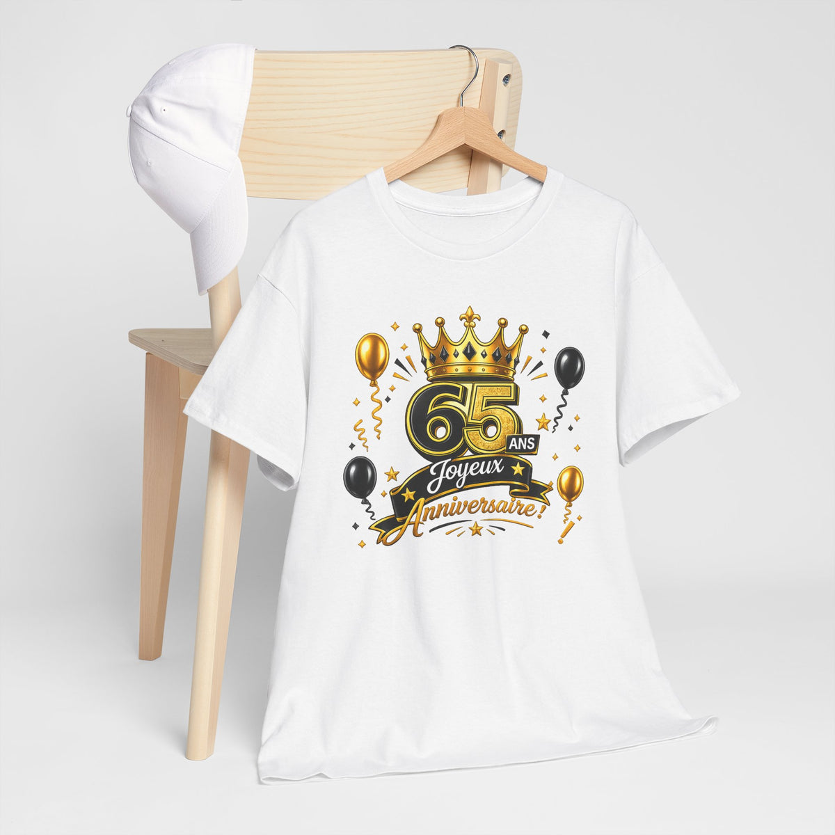Tee Shirt Anniversaire 65 Ans Homme et Femme – Joyeux Anniversaire – Cadeau 65 Ans
