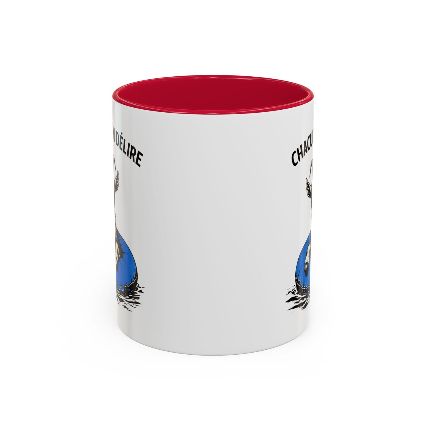 Tasse Chèvre Humour Chacun Son Délire 325ml – Mug Céramique Animal Fun Lunettes Cadeau Original