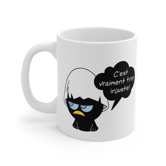 Mug Céramique Calimero Grognon – Tasse Humour “C’est Vraiment Trop Injuste” 325ml – Cadeau Original Café