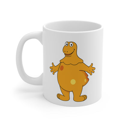 Mug Casimir 325ml – Tasse Céramique Personnage Orange – Compatible Lave-Vaisselle et Micro-Ondes – Cadeau Nostalgie Télé