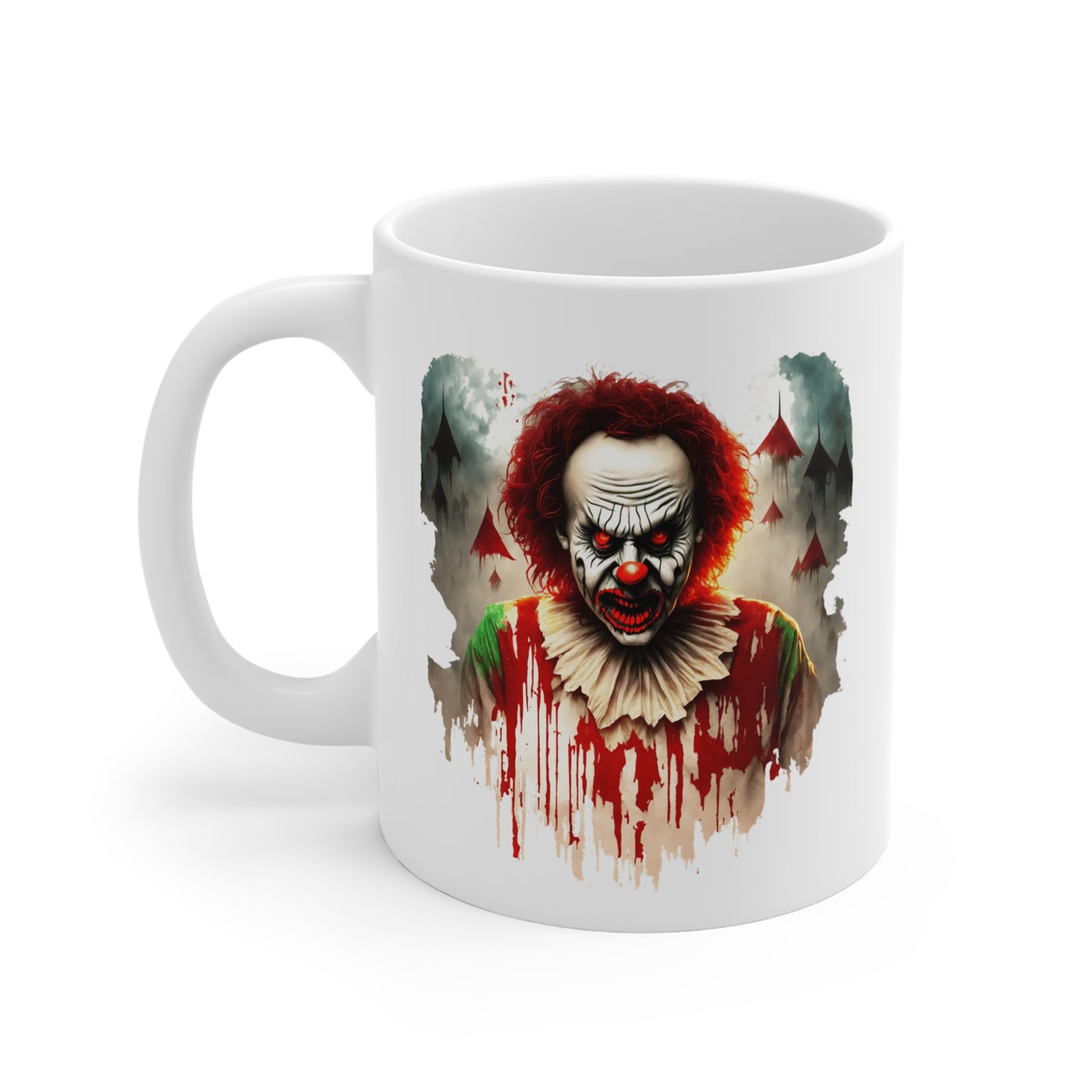 Mug Clown Horreur 325ml – Tasse Céramique Design Effrayant – Cadeau Halloween Film Horreur