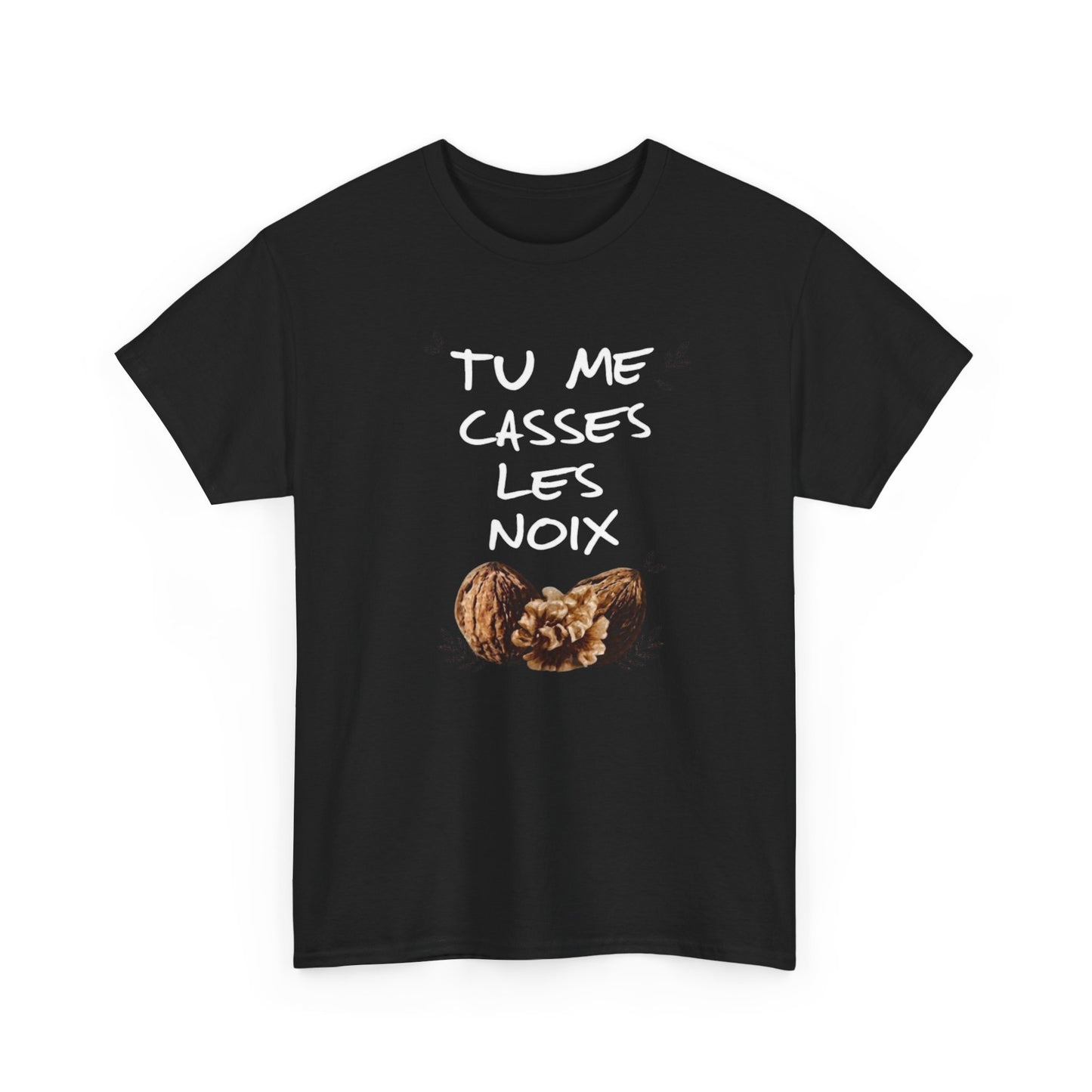 T-Shirt Humour Jeu de Mots Noix – Tee Shirt Adulte Blague Drôle – Cadeau Humoristique Homme Femme