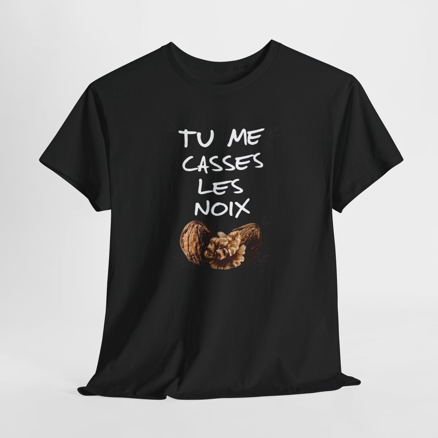 T-Shirt Humour Jeu de Mots Noix – Tee Shirt Adulte Blague Drôle – Cadeau Humoristique Homme Femme