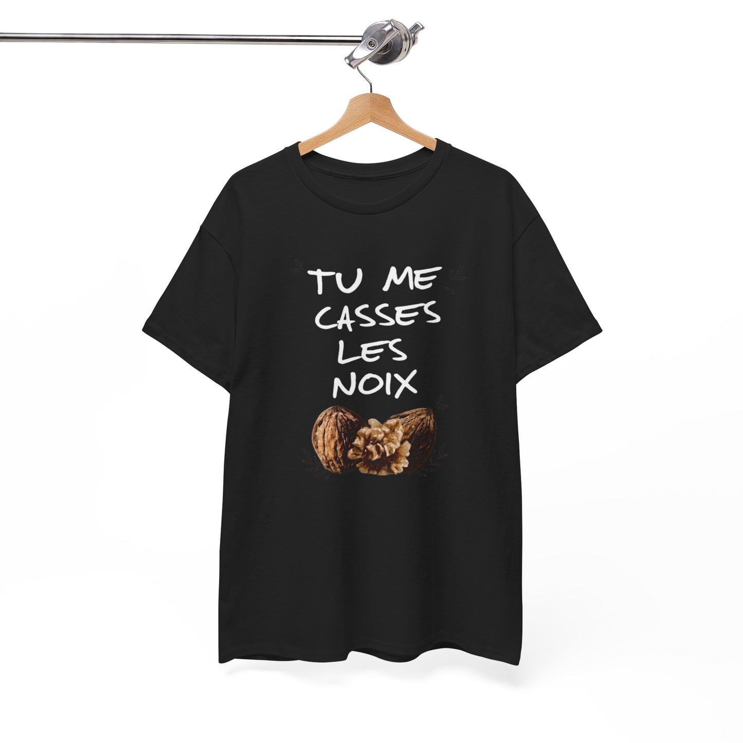 T-Shirt Humour Jeu de Mots Noix – Tee Shirt Adulte Blague Drôle – Cadeau Humoristique Homme Femme