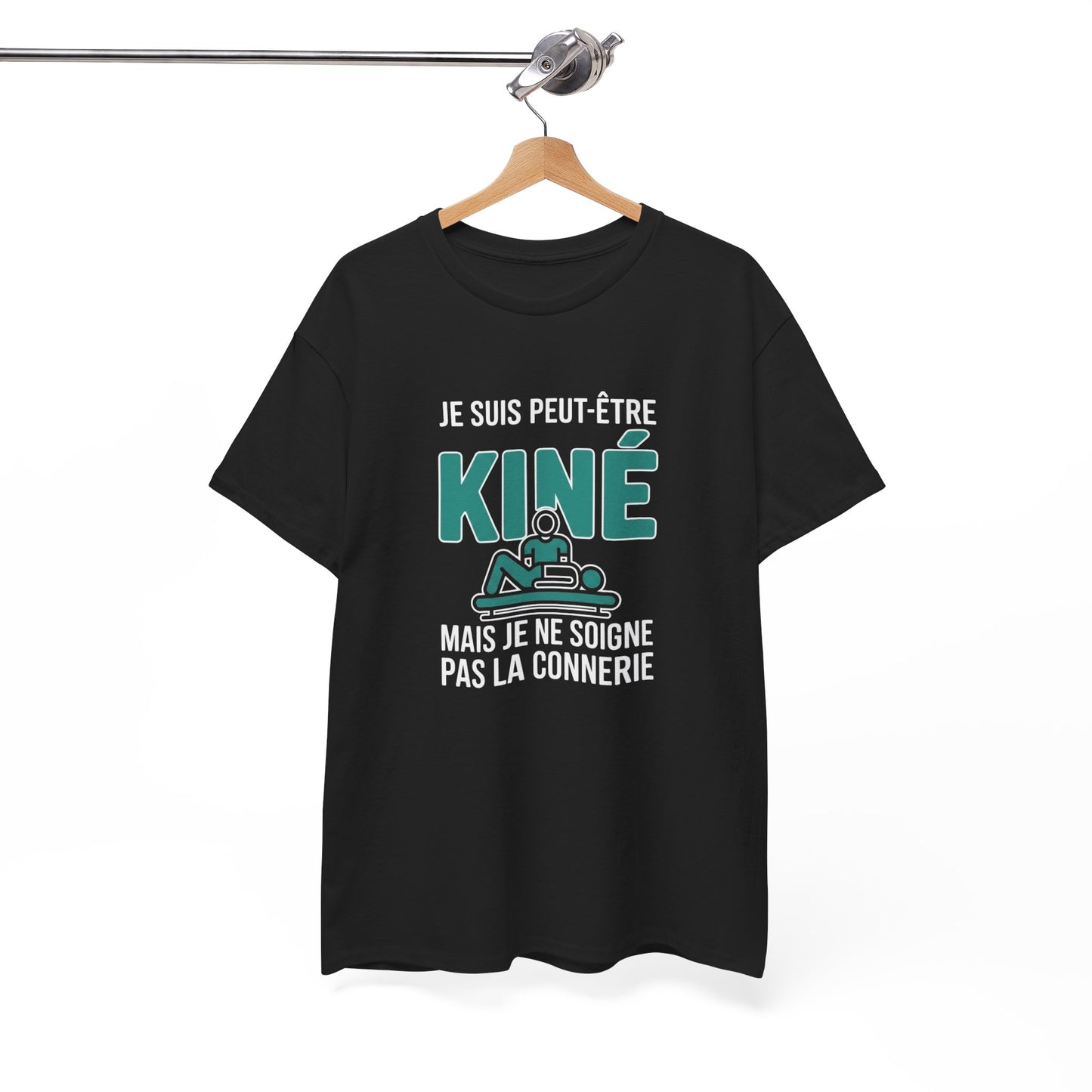 T-Shirt Kiné Humoristique Homme Femme – Tee Shirt Kinésithérapeute Drôle – Cadeau Massage Noir Blanc Gris