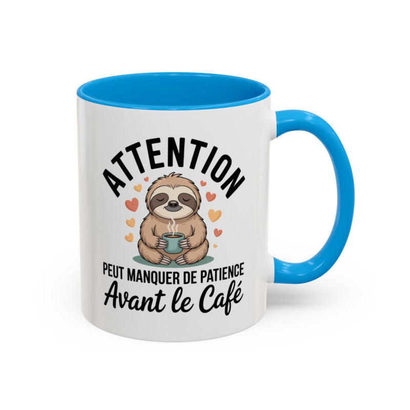 Tasse Paresseux avec Tasse Chaude – Mug Animal Mignon et Relaxant – Cadeau Cocooning Humour Doux